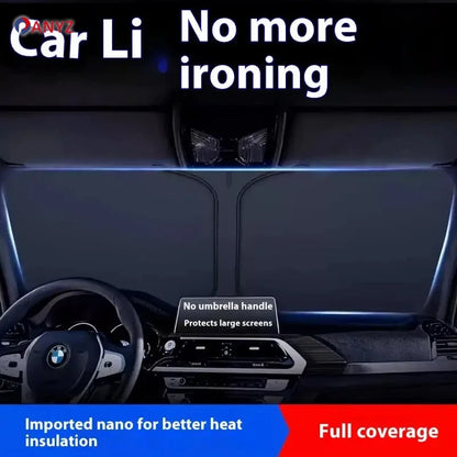 Front Sun Shade for Toyota Camry 2025-2026 (XV80), Single PVC Windshield Shade, Heat Insulation and Sun Protection