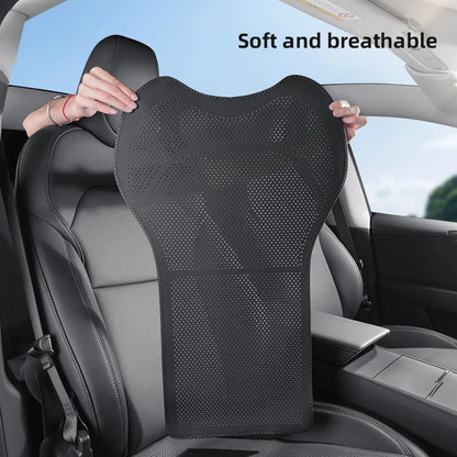 PU Leather Seat Cushions for Tesla Model Y Juniper and Model 3 Highland, Front or Rear Seat and Backrest Pads, Black or White