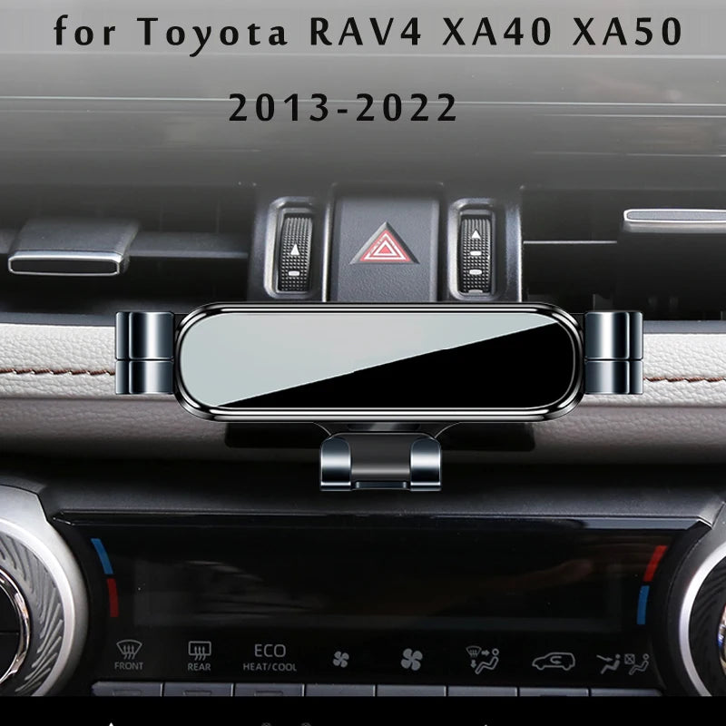 Air Vent Phone Mount for Toyota RAV4 2019-2022 (XA50), Aluminum Alloy Gravity Phone Holder with Base, for 4 to 7 Inch Phones