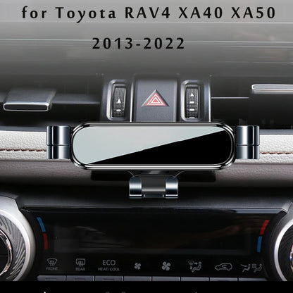Air Vent Phone Mount for Toyota RAV4 2019-2022 (XA50), Aluminum Alloy Gravity Phone Holder with Base, for 4 to 7 Inch Phones