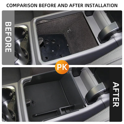 Center Console Armrest Storage Tray — Fits VW Touareg 2011–2017