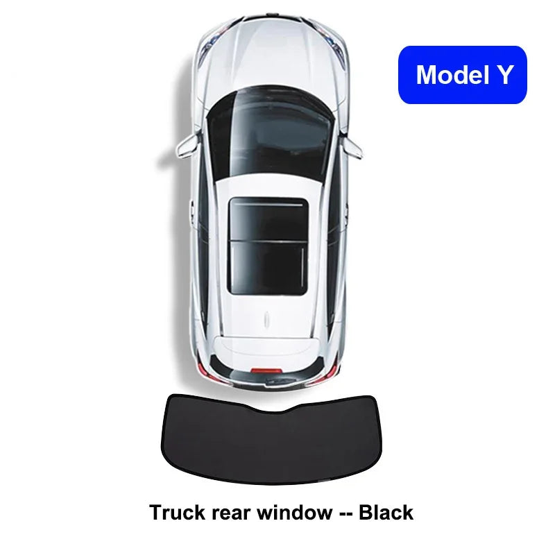 Privacy Sun Shades for Tesla Model Y 2021-2024 and Juniper 2025, Windshield, Rear and Side Window Shades, Single Pieces to 8-Piece Set