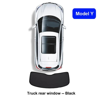 Privacy Sun Shades for Tesla Model Y 2021-2024 and Juniper 2025, Windshield, Rear and Side Window Shades, Single Pieces to 8-Piece Set