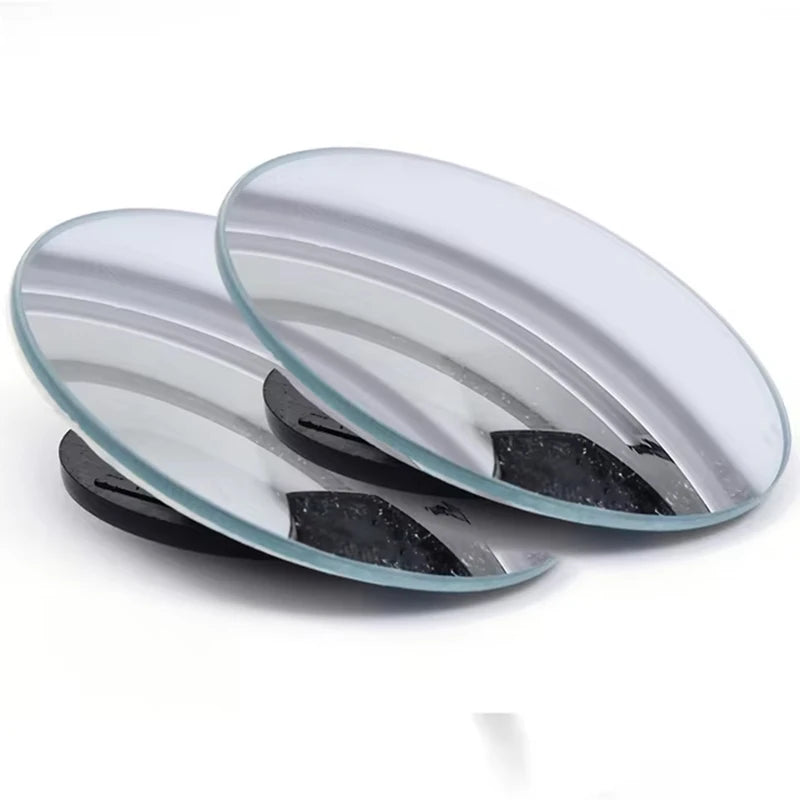 Adjustable Round Blind Spot Mirrors, Pair, Wide Angle Convex Mirrors with 360 Degree Rotation for Reversing and Lane Changes, 3 Styles