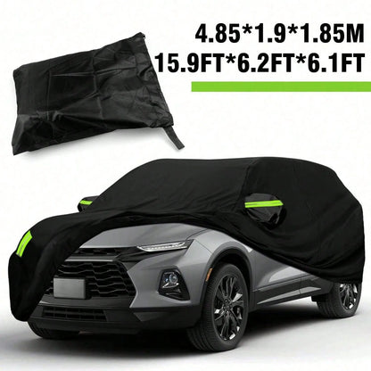 Large SUV car cover size: 15.9 x 6.2 x 6.1 ft (4.85 x 1.9 x 1.85 m)