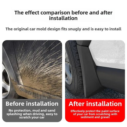 TPE Mud Flaps for Hyundai Tucson 2022-2023, Set of 4 Black Front and Rear Splash Guards with Screws