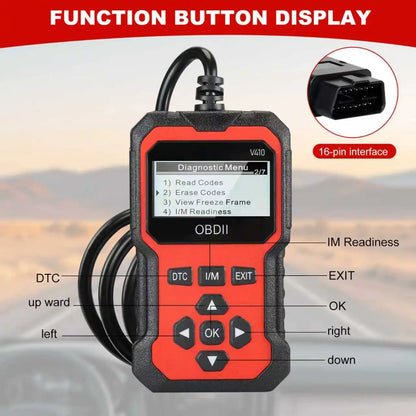 Function buttons on the OBD2 scanner