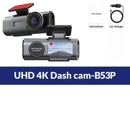 4K dash cam package with car charger