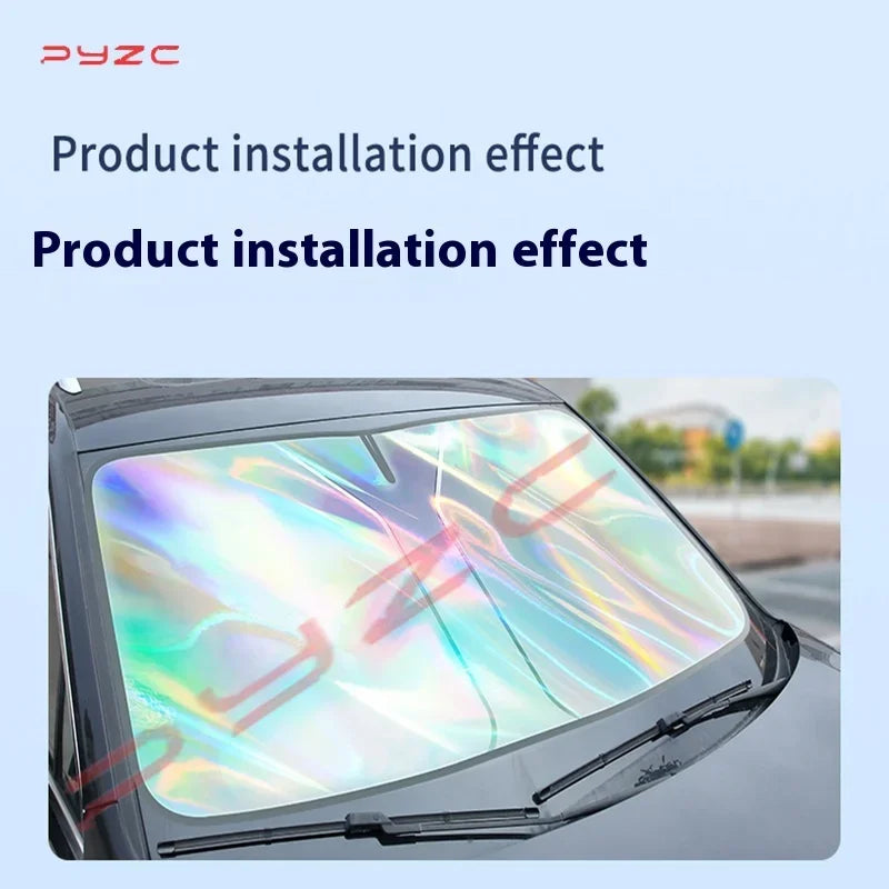 Windshield Sun Shade for Hyundai Tucson 2022-2025, PVC Front Window UV Cover, 3 Styles with 2 Sizes Each