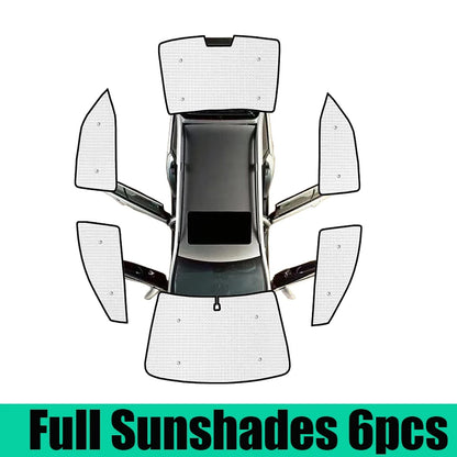 Full Coverage Privacy Sun Shades for Toyota Camry 2025-2026 (XV80), Silver and Black PVC Window Shades, All Windows or Partial Sets