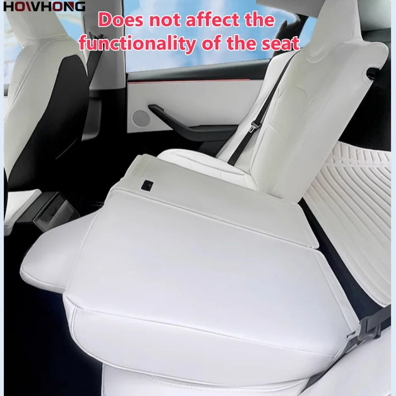 Full-Wrap Seat Covers for Tesla Model Y Juniper and Model 3 Highland 2024-2026, Front or Rear Half Set with Armrest Cover