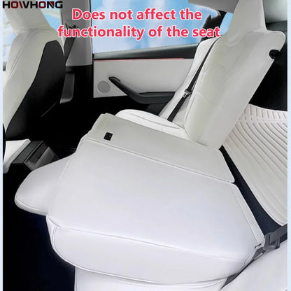 Full-Wrap Seat Covers for Tesla Model Y Juniper and Model 3 Highland 2024-2026, Front or Rear Half Set with Armrest Cover