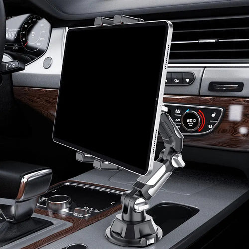 Cup Holder Phone and Tablet Mount with Long Adjustable Arm, 360 Degree Ball Joint, Fits 4 to 12.9 Inch Phones and Tablets