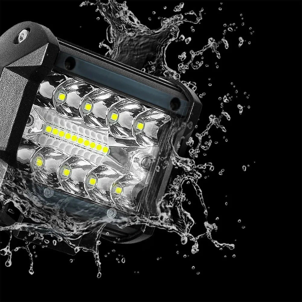 12V 60W LED Work Light, Spot and Flood Combo Beam, Die-Cast Housing with Adjustable Bracket, for Trucks, SUVs, ATVs and UTVs