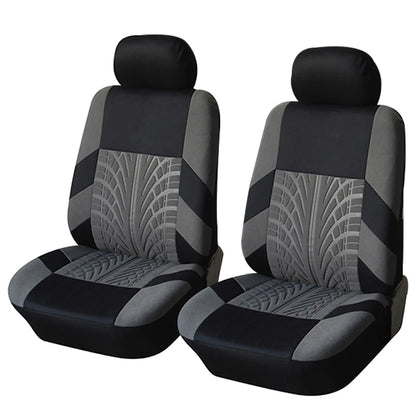 Gray front seat cover set, 4 pieces