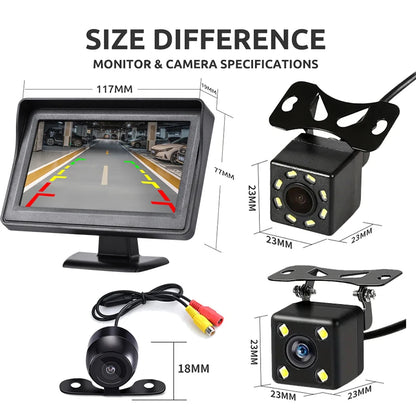 Size of the monitor and camera options