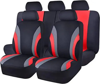 Flocking Cloth Car Seat Covers for Toyota RAV4 2020-2025, 9-Piece Set, Soft Velvet-Feel Fabric in 7 Colors