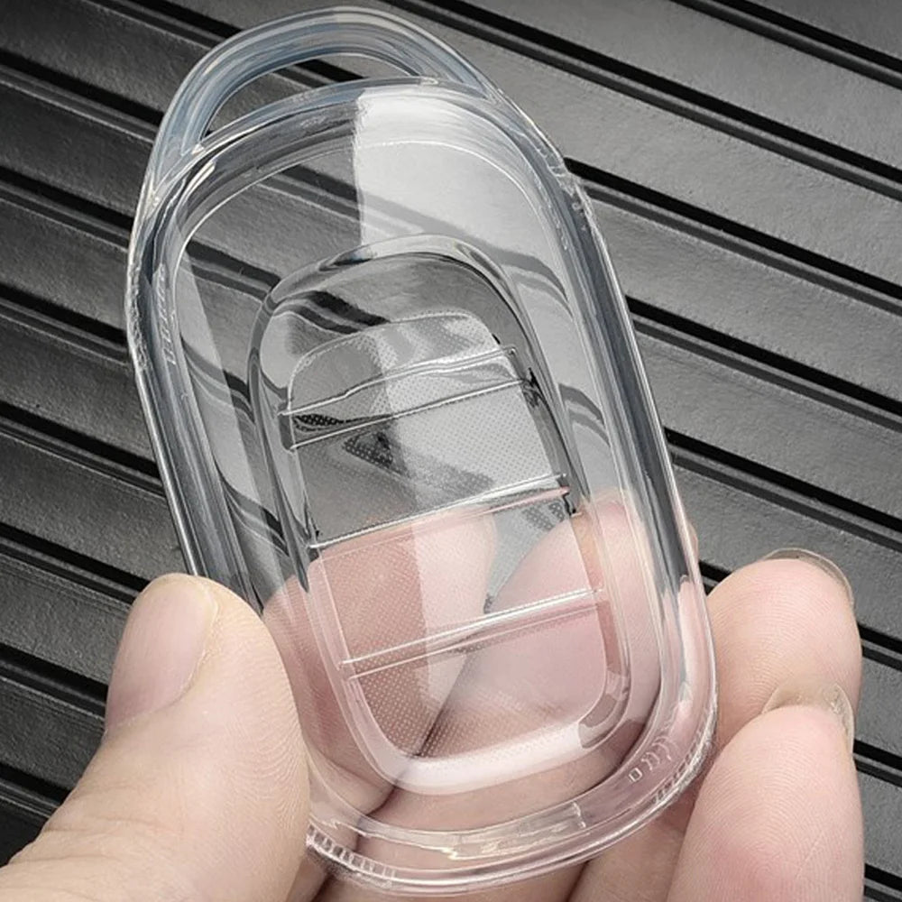 Key Fob Cover for Honda Civic 11th Gen Keyless Fobs, Full-Wrap Clear TPU Case for 3, 4 and 5-Button Keys, Clear or Clear Black