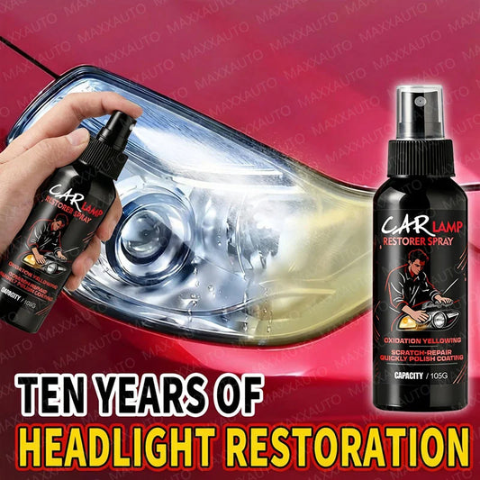 Headlight Restoration Polish, Restores Yellow, Hazy and Oxidized Headlights, Removes Light Scratches, 3.7, 7.4 or 10.9 oz
