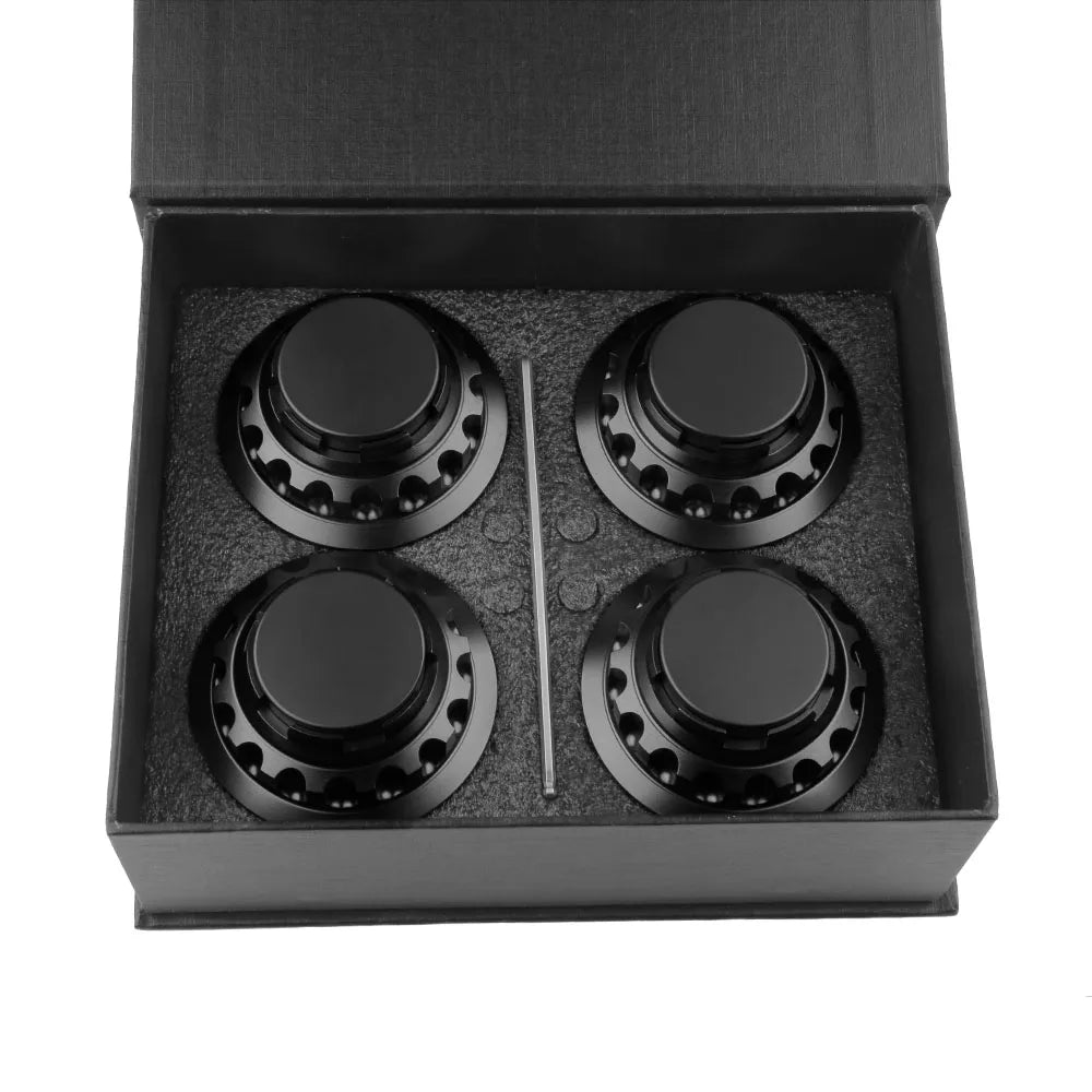 Wheel Center Caps for Toyota Camry, Corolla, Avalon, Sienna and More, 62mm Aluminum, Set of 4, 5 Colors
