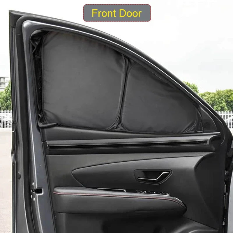 Double-Layer Window Sunshades for Hyundai Tucson 2022-2026 (NX4), Black Privacy Veil, Doors, Windshields or Whole Set