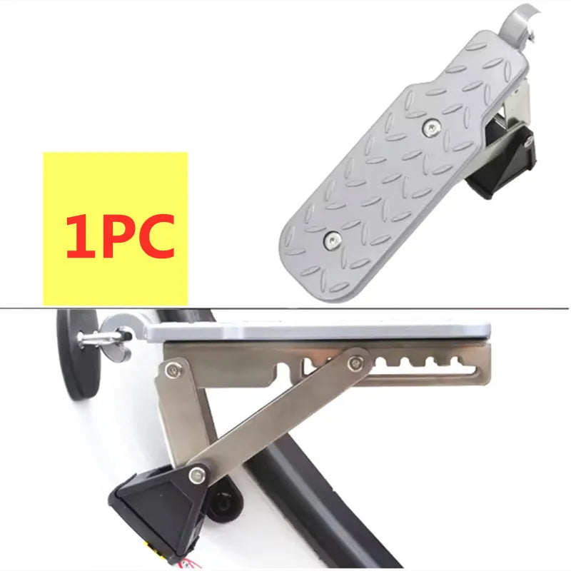 Car Door Latch Step Board for Roof Access, Foldable Aluminum Alloy Foot Pedal Hooks onto U-Shaped Door Latch, 3 Styles