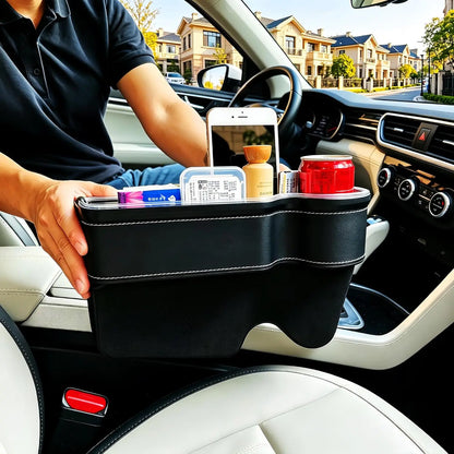 LED Car Seat Gap Filler with Fast Charger — 7-Color Ambient Light