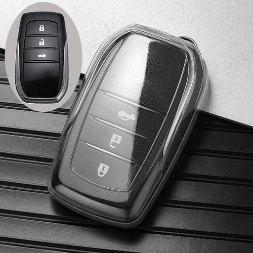 Clear TPU key fob cover for Toyota — photo 1