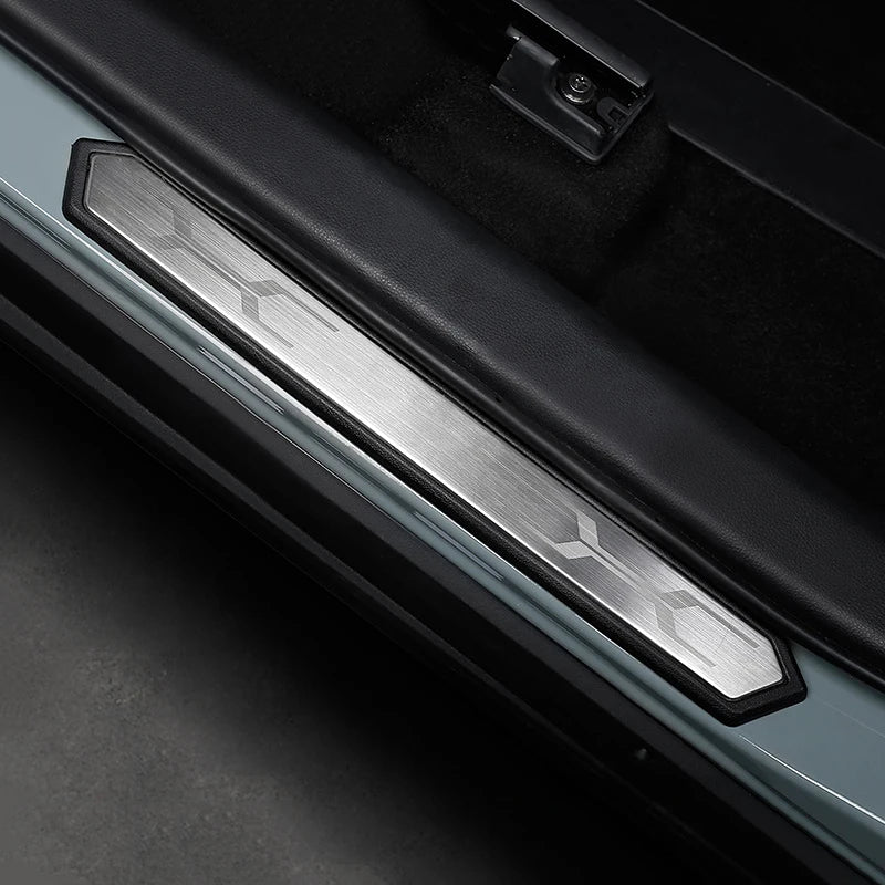 Door Sill Scuff Plate Covers for Toyota RAV4 and RAV4 Hybrid 2019-2025 (XA50), 4-Piece ABS Plastic Set