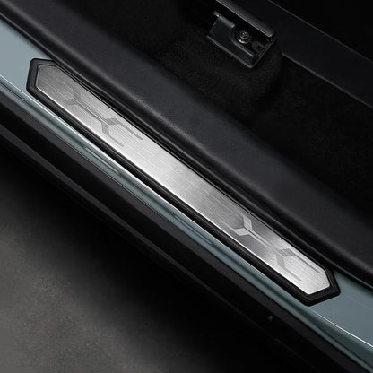 Door Sill Scuff Plate Covers for Toyota RAV4 and RAV4 Hybrid 2019-2025 (XA50), 4-Piece ABS Plastic Set