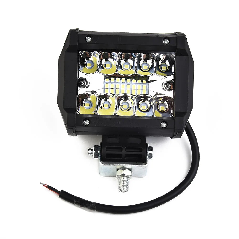 12V 60W LED Work Light, Spot and Flood Combo Beam, Die-Cast Housing with Adjustable Bracket, for Trucks, SUVs, ATVs and UTVs