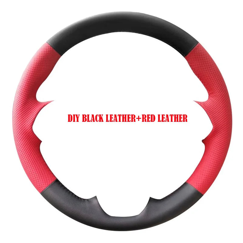 Steering Wheel Cover for Honda Civic (11th Gen), Hand-Stitched Leather, 5 Styles Including Black Perforated Nappa