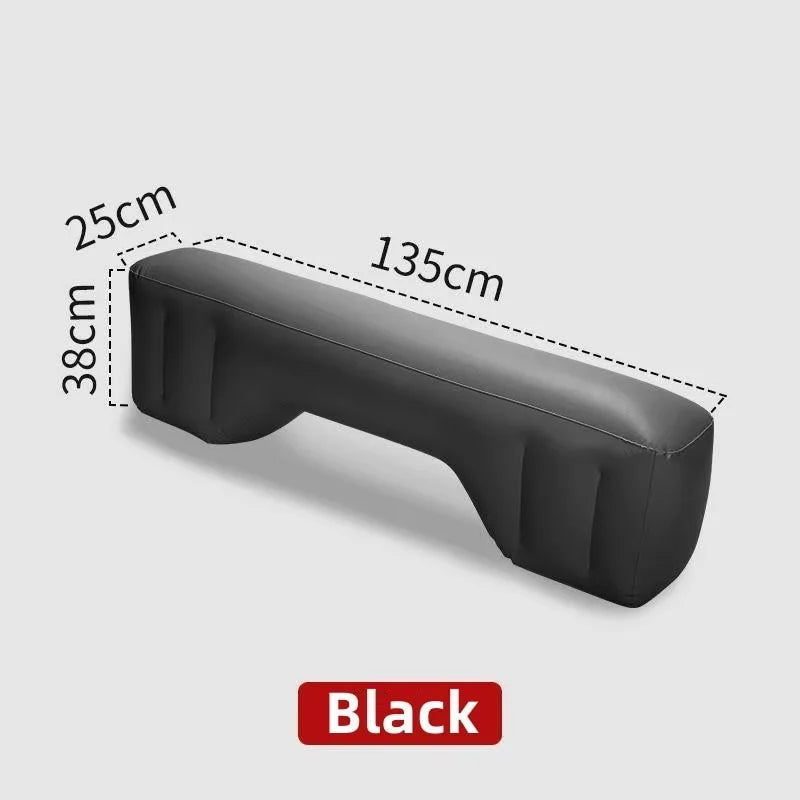 Black inflatable gap filler, 135 x 38 x 25 cm