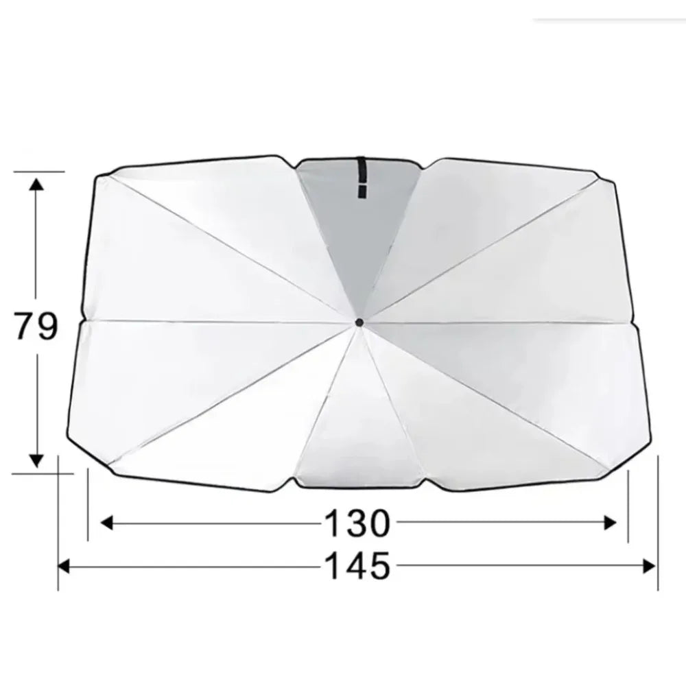 Foldable windshield sun shade umbrella — photo 3