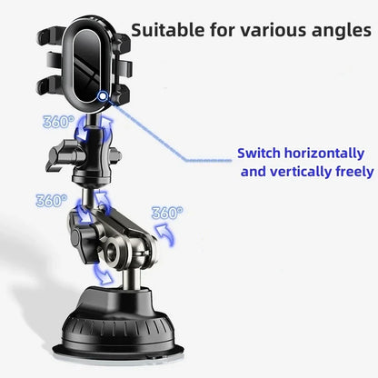 Phone mount ball joints rotate for portrait or landscape