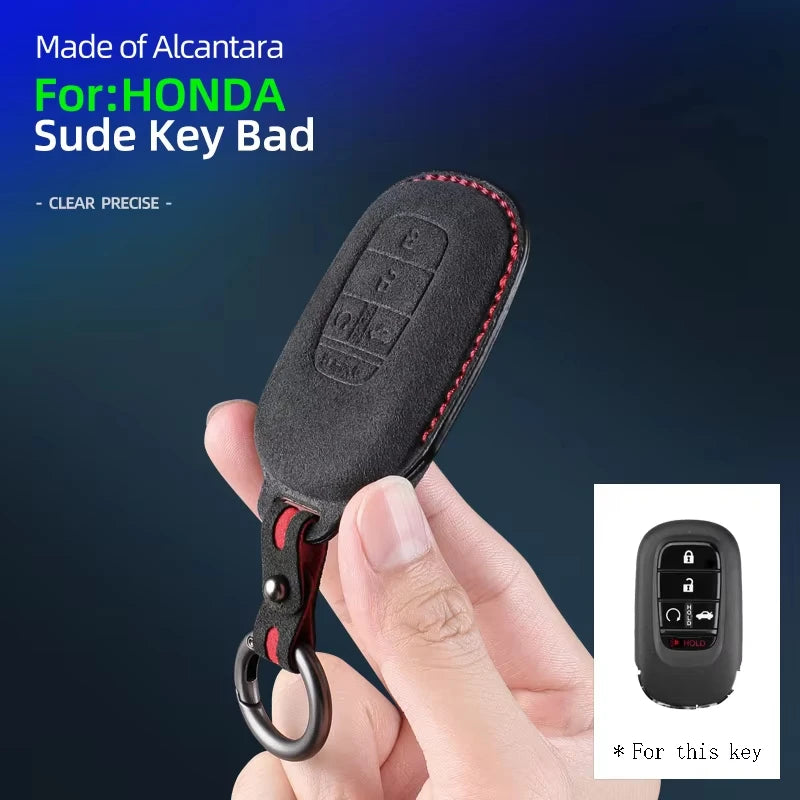 Key Fob Cover for Honda Smart Keys, Suede Case for Civic, Accord, Integra, Fit and Inspire, 12 Styles
