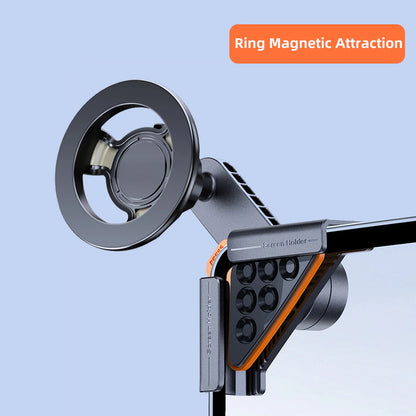 Screen Phone Mount for Tesla Model 3 Highland 2024 and Model Y 2025, Magnetic or Gravity Holder, 15W Wireless Charging Option