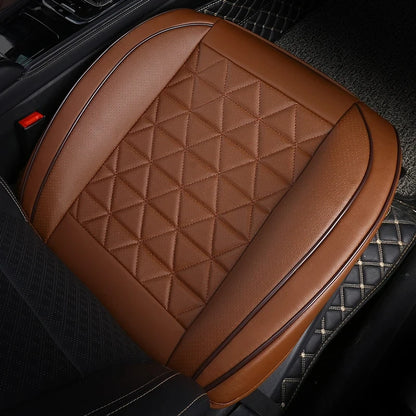 Brown PU leather seat cushion