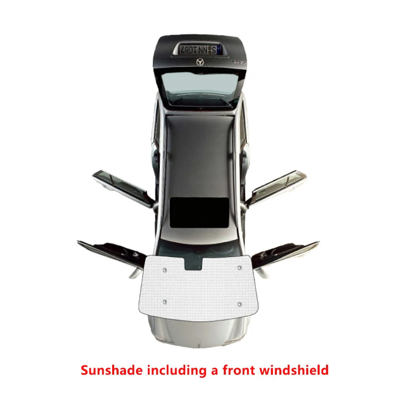 Window Sunshades for Hyundai Tucson 2022-2023 (NX4), Silver Aluminum Foil, Windshield, Front or Rear Sets, or All Windows