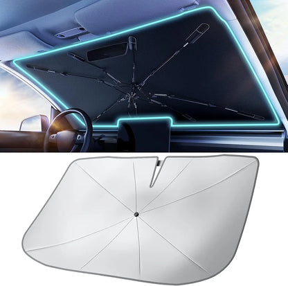 Glass Roof Sunshade for Tesla Model Y 2020-2024 and Juniper, Model 3 2017-2023 and Highland, Clip-On Shades in Black, White or Blue