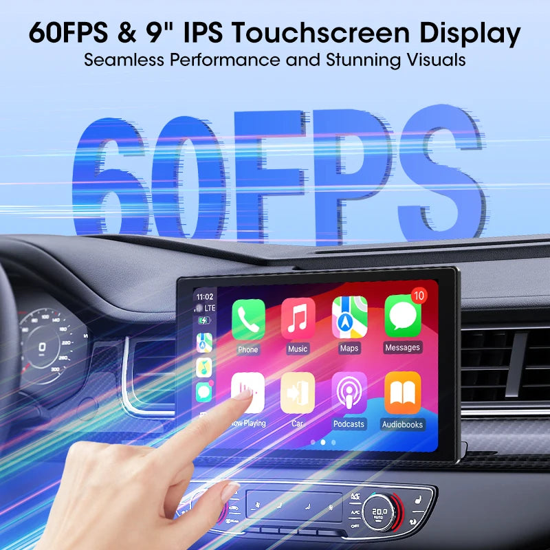IPS touch screen with a smooth 60fps display
