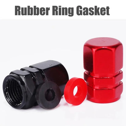 Colored Aluminum Tire Valve Stem Caps, Dustproof Wheel Caps for Cars, Motorcycles and Bikes, 4 to 20 Pack, 10 Colors or Random Mix