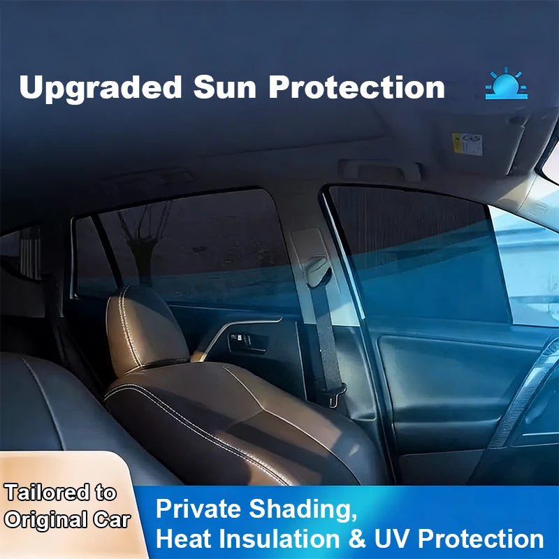 Side Window Sun Shades for Hyundai Tucson 2022-2026 (NX4), Black Magnetic Mesh, Pairs or 3-, 4- and 7-Piece Sets