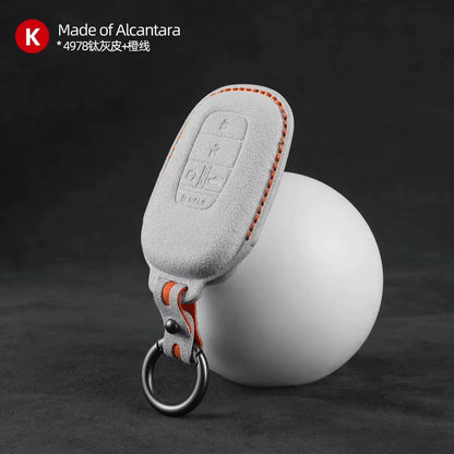 Key Fob Cover for Honda Smart Keys, Suede Case for Civic, Accord, Integra, Fit and Inspire, 12 Styles