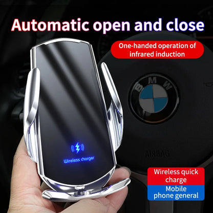 Air Vent Phone Mount for Toyota RAV4 2019-2023 (XA50) with 8-Inch Screen, Aluminum or Carbon-Look Holder, 15W Wireless Charger Option