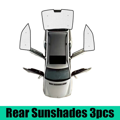 Full Coverage Privacy Sun Shades for Toyota Camry 2025-2026 (XV80), Silver and Black PVC Window Shades, All Windows or Partial Sets