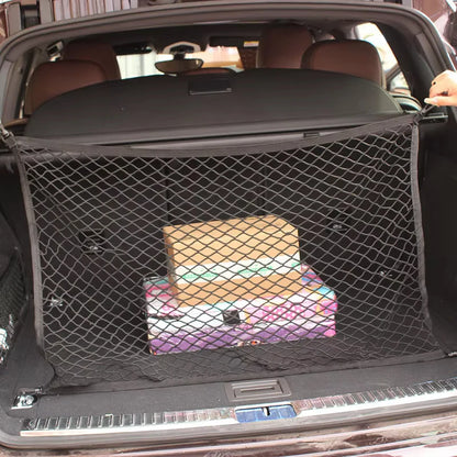 Elastic Nylon Cargo Net for Toyota RAV4 2019-2024 (XA50), Trunk Net with Hooks in 4 Sizes from 27.6 x 27.6 in to 47.2 x 27.6 in