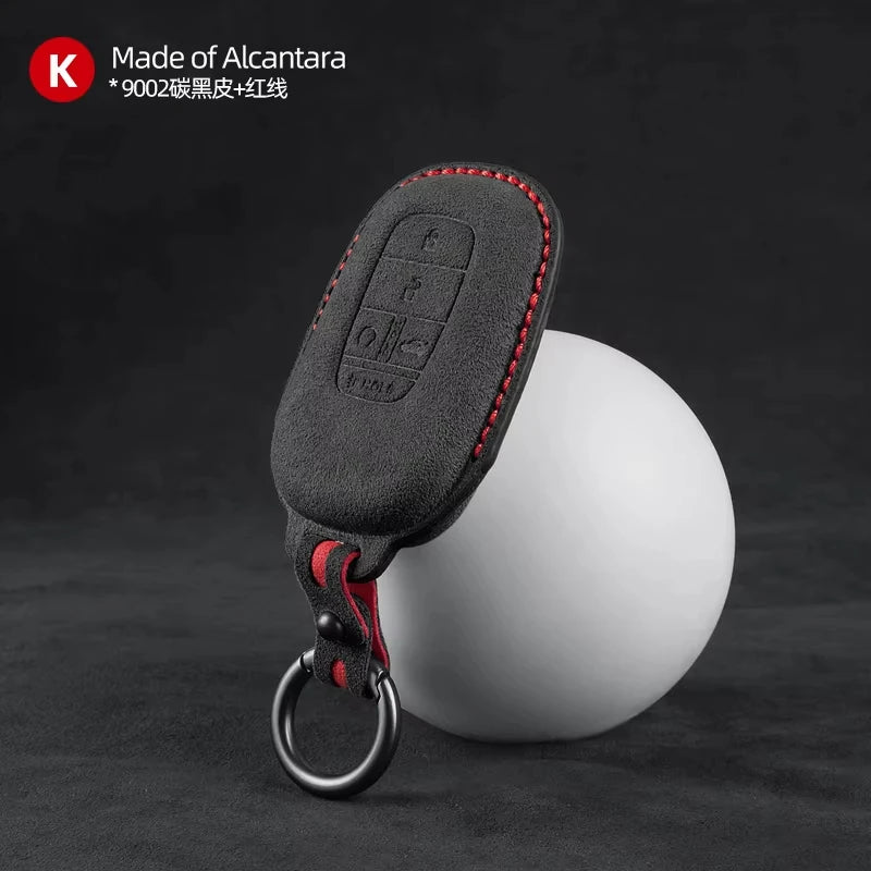 Key Fob Cover for Honda Smart Keys, Suede Case for Civic, Accord, Integra, Fit and Inspire, 12 Styles