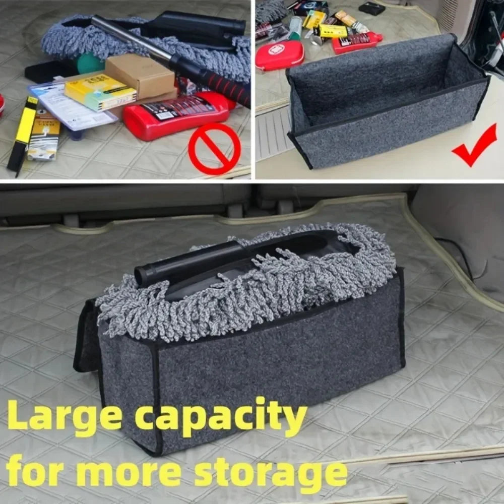 Car Trunk Organizer — Anti-Slip Felt Storage Compartments
