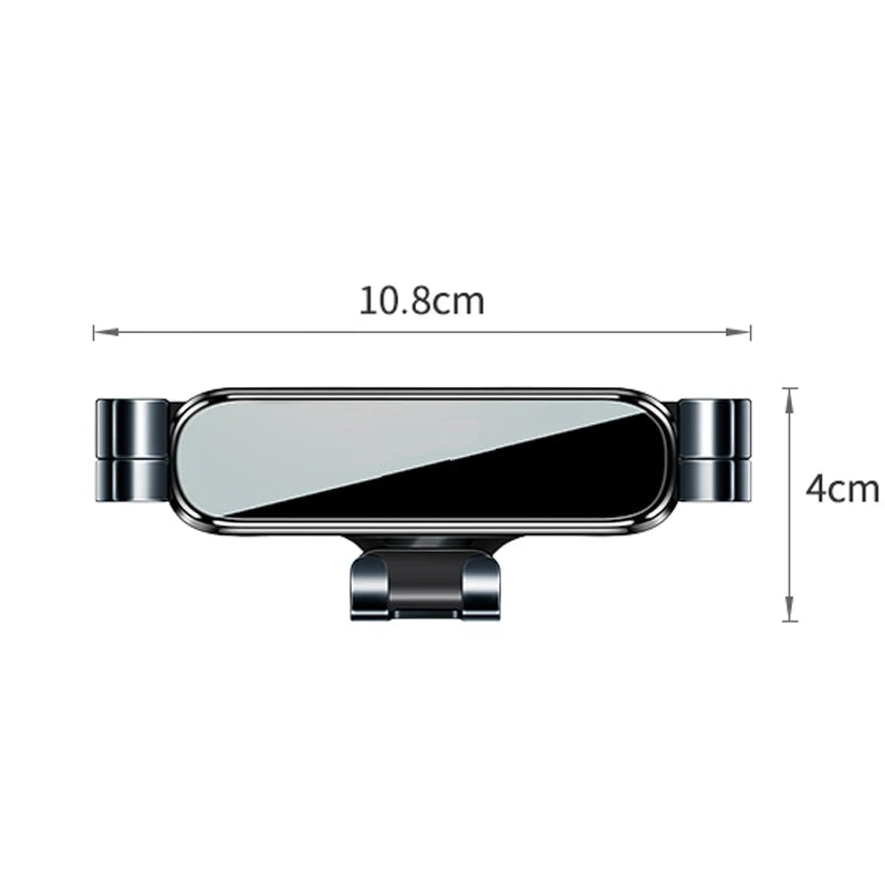 Air Vent Phone Mount for Toyota RAV4 2019-2022 (XA50), Aluminum Alloy Gravity Phone Holder with Base, for 4 to 7 Inch Phones